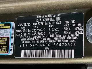Kia Telluride 2025 S 4p SUV