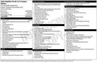 Mazda CX-30 2022 AWD 2.5 S Carbon Edition 4p SUV