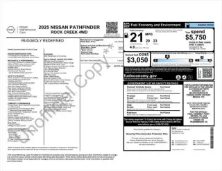 Nissan Pathfinder 2025 AWD Rock Creek SUV 4p