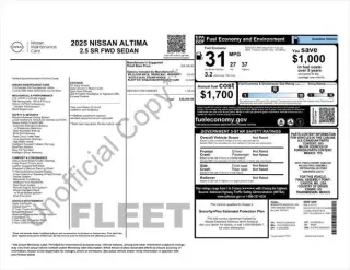 Nissan Altima 2025 2.5 SR 4p Sedan