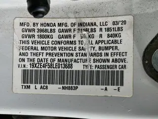 Honda Insight 2020 EX 4p Sedan