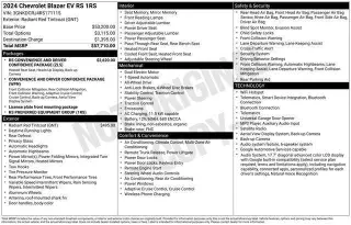 Chevrolet Blazer EV 2024 AWD RS 4p SUV