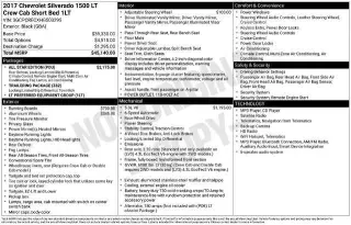 Chevrolet Silverado 1500 2017 4x2 LT 4dr Crew Cab 5.8 ft. SB