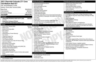 Chevrolet Colorado 2021 4x4 Z71 4p. Cabina Tripla 5 pies. BA