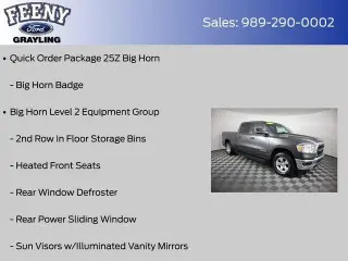 Ram 1500 2022 4x4 Big Horn 4p. Cabina Tripulada 6,4 ft. SB Camioneta