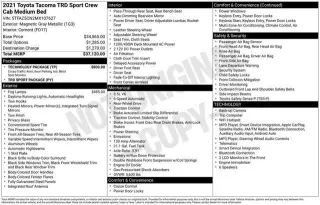 Toyota Tacoma 2021 4x2 TRD Sport 4p Doble Cabina 5.0 ft SB