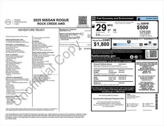Nissan Rogue 2025 AWD Rock Creek 4p Crossover