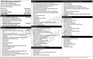 Alfa Romeo Tonale Hybrid 2024 eAWD Ti 4dr Crossover