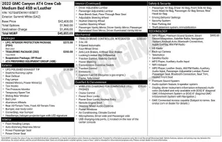 GMC Canyon 2022 4x4 AT4 4p Crew Cab 6 ft. LB (Tela)