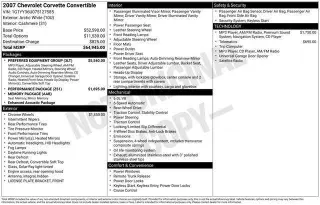Chevrolet Corvette 2007 2p Convertible