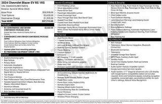 Chevrolet Blazer EV 2024 4x4 RS 4p SUV