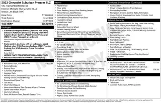 Chevrolet Suburban 2023 4x4 Premier 4p SUV