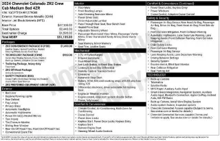 Chevrolet Colorado 2024 4x4 ZR2 4p. Cabina Tripla 5 pies. Caja Corta