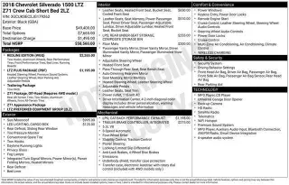 Chevrolet Silverado 1500 2018 4x4 LTZ 4p. Cabina Completa 5.8 pies CB