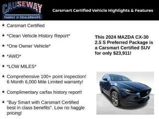 Mazda CX-30 2024 AWD 2.5 S Preferred 4dr SUV