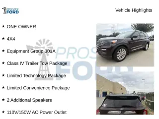 Ford Explorer 2022 AWD Limited 4p SUV