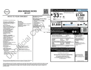 Nissan Kicks 2024 SR 4dr Crossover