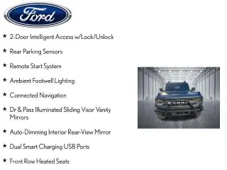 Ford Bronco 2024 4x4 Black Diamond 2 puertas SUV