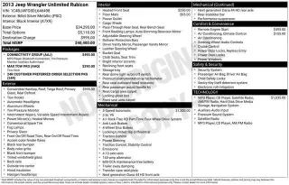 Jeep Wrangler Unlimited 2013 4x4 Rubicon 4p SUV