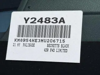 Hyundai PALISADE 2021 Limited 4p SUV