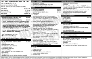 2025 GMC Savana 2500