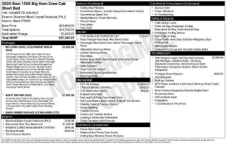 Ram 1500 2020 4x4 Big Horn 4p Crew Cab 5.6 ft. SB Camioneta
