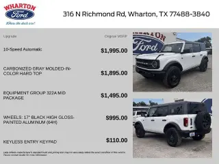 Ford Bronco 2023 4x4 Black Diamond 4dr SUV
