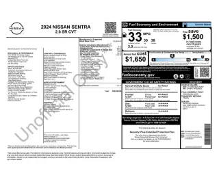 Nissan Sentra 2024 SR Sedán de 4 puertas