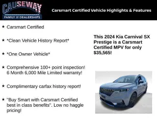 Carnaval Kia 2024 SX Prestige 4dr Mini-Van