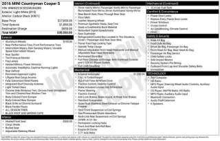MINI Countryman 2016 AWD Cooper S ALL4 4dr Crossover
