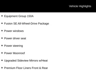 Ford Fusion 2020 AWD SE 4dr Sedan