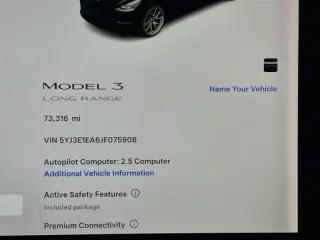 Tesla Model 3 2018 Long Range 4dr Fastback