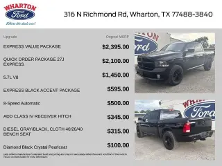 Ram 1500 Classic 2019 4x2 Tradesman 4dr Cabina Extendida 5.5 ft. Camioneta Pickup