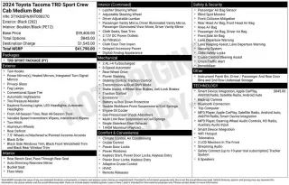 Toyota Tacoma 2024 4x2 SR5 4dr Double Cab 5.0 ft SB