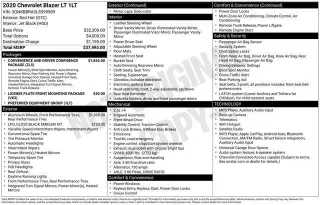 Chevrolet Blazer 2020 LT 4dr SUV con 1LT
