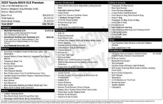 Toyota RAV4 2025 XLE Premium SUV de 4 puertas