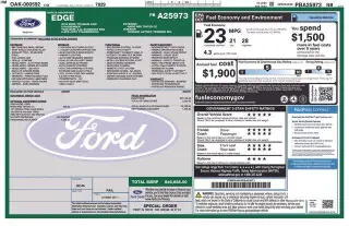 Ford Edge 2023 AWD Titanium Crossover de 4 puertas