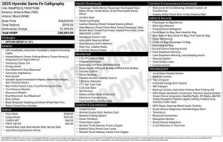 Hyundai SANTA FE 2025 AWD Calligraphy 4dr SUV