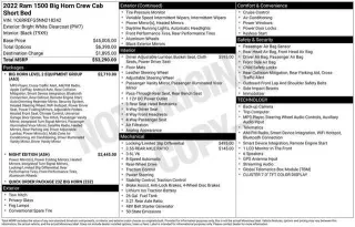 Ram 1500 2022 4x2 Big Horn 4dr Crew Cab 5.6 ft. SB Pickup