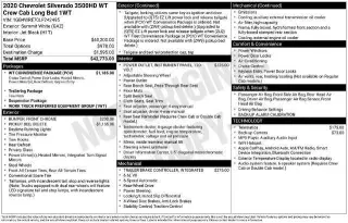 Chevrolet Silverado 3500HD 2020 4x2 Work Truck 4dr Crew Cab LB SRW
