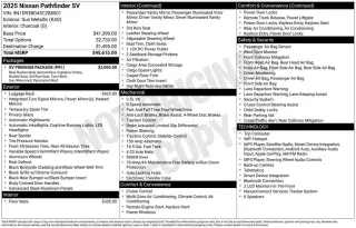 Nissan Pathfinder 2025 AWD SV SUV de 4 puertas