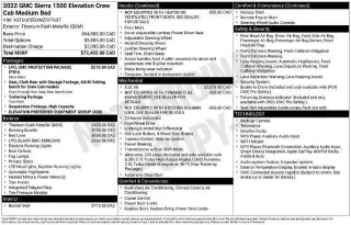 GMC Sierra 1500 2022 4x4 Elevation 4dr Crew Cab 5.8 ft. SB