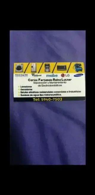 Electricidad Gral ,Lavadoras.