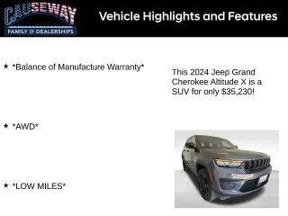 Jeep Grand Cherokee 2024 4x4 Laredo 4dr SUV