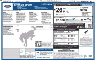 Ford Bronco Sport 2024 4WD Versión Outer Banks 4 puertas SUV