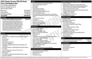 Toyota Tacoma 2024 4x4 SR5 4dr Double Cab 5.0 ft SB