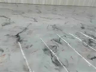 Epoxy floor metallic