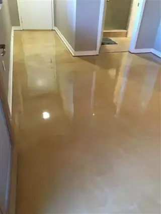 Epoxy floor metallic