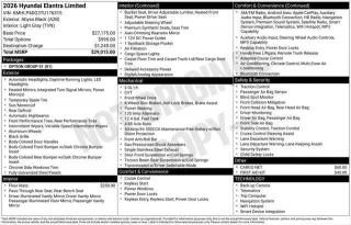 Hyundai ELANTRA 2026 Limited 4dr Sedan