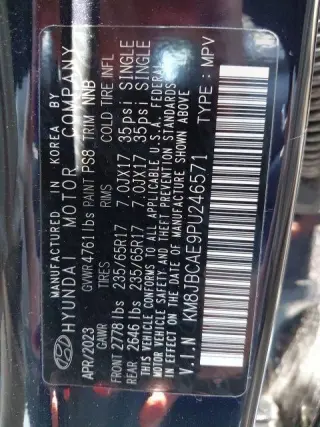 Hyundai TUCSON 2023 AWD SEL 4dr SUV